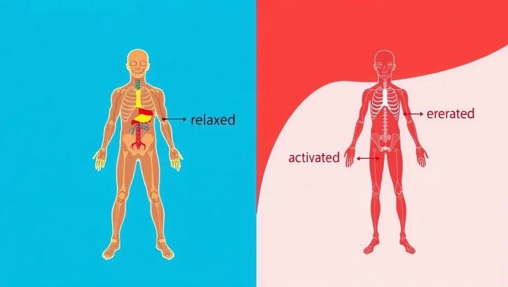 Hur är uppdelningen av det autonoma nervsystemet