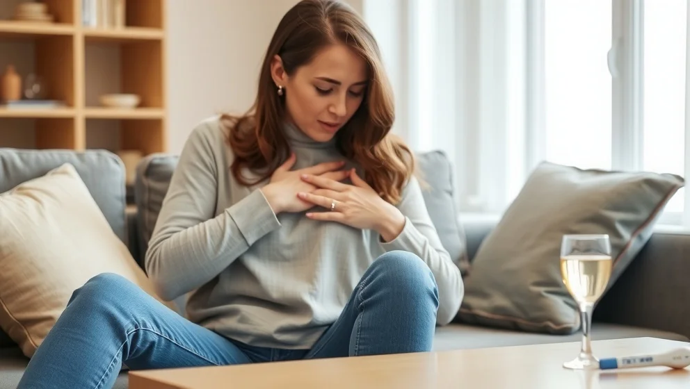 Ont i bröstet höger sida när du bör söka hjälp