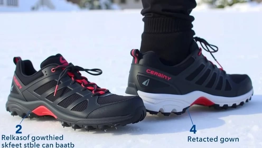 Skidor med fällbara dubbar som fungerar bra