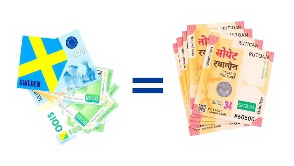 Vad kostar svensk krona i indiska rupier